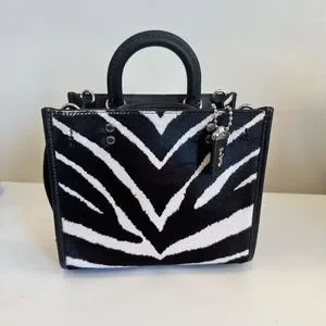 Coach | Bags | Coach Rogue 2 Top Handle In Hair Calf Zebra